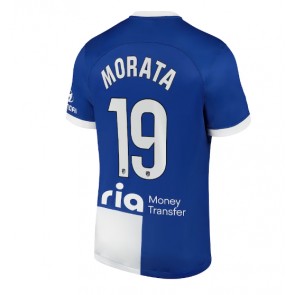 Atletico Madrid Alvaro Morata #19 Koszulka Wyjazdowych 2023-24 Krótki Rękaw